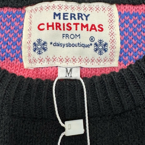 Daisy Boutique “Merry Christmas” Reindeer Pom Pom Sweater - Picture 8 of 9